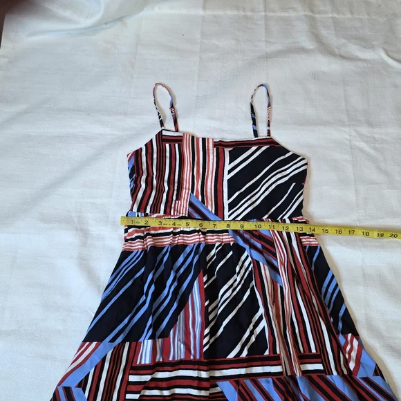 Maurices American Striped Midi Dress Patriotic Americana Summer Size XS - Picture 7 of 9